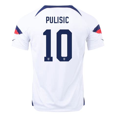 Kid's Replica Nike Christian Pulisic USMNT Home Jersey 2022